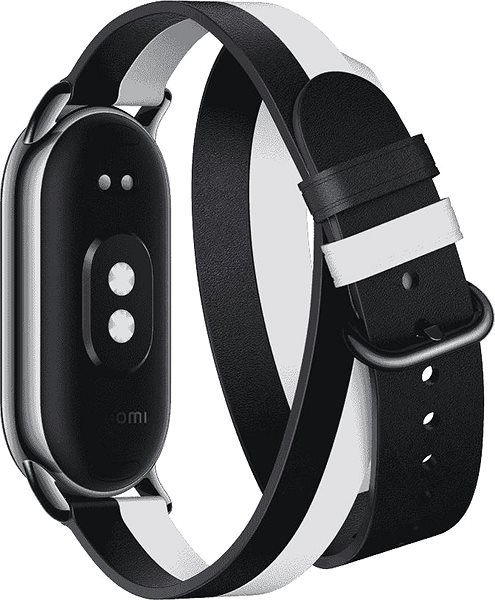 Armband Xiaomi Smart Band 8 Double Wrap Strap - Black and white / BHR7311GL ...