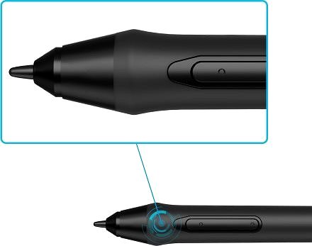 Érintőceruza XP-Pen P05 passzív toll tokkal és hegyekkel Jellemzők/technológia
