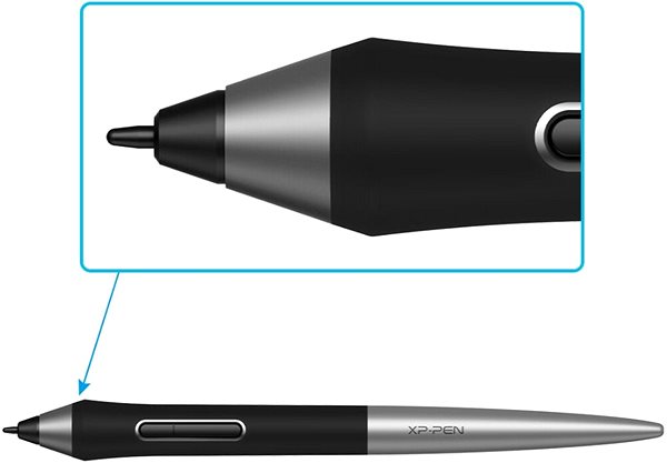 Touchpen (Stylus) XP-Pen PA1 - Passiver Stift mit Etui und Spitzen Mermale/Technologie