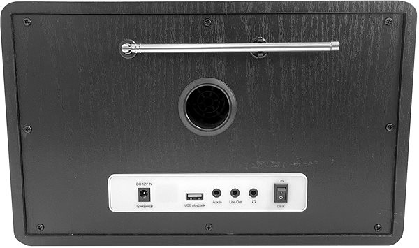 Rádio Maxxo DAB+ internetové rádio - CD03 Možnosti pripojenia (porty)