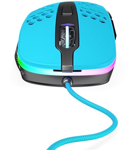 Gaming-Maus XTRFY Gaming Mouse M4 RGB Miami Blue Mermale/Technologie