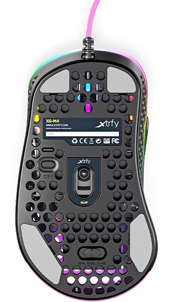 Herní myš XTRFY Gaming Mouse M4 RGB Růžová ...