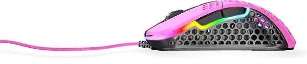 Herní myš XTRFY Gaming Mouse M4 RGB Růžová ...