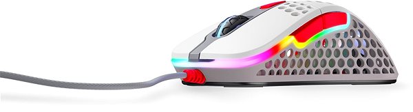 Herná myš XTRFY Gaming Mouse M4 RGB Retro Bočný pohľad