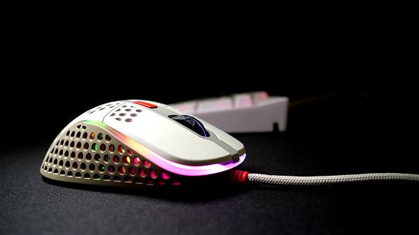 Herná myš XTRFY Gaming Mouse M4 RGB Retro Lifestyle