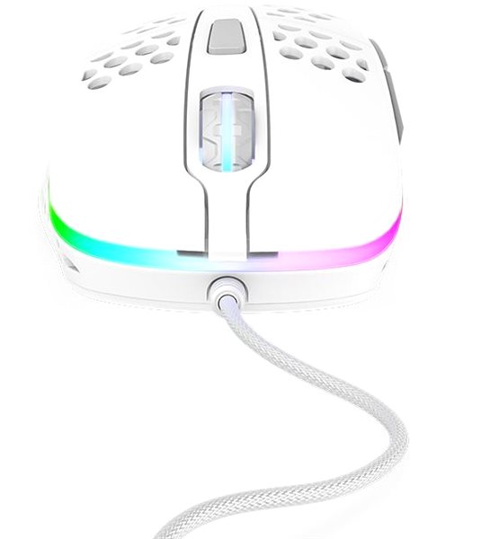 Herná myš XTRFY Gaming Mouse M4 RGB Biela Vlastnosti/technológia