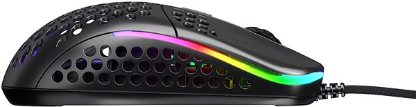 Gamer egér XTRFY Gaming Mouse M42 RGB fekete Oldalnézet