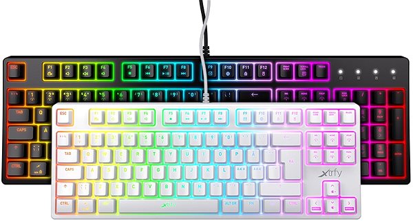 Gaming Keyboard Xtrfy K4 TKL RGB, Kailh Red, White (US) ...
