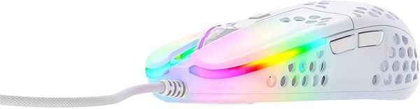 Gaming-Maus XTRFY Gaming Mouse MZ1 - weiß Seitlicher Anblick