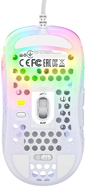 Gaming-Maus XTRFY Gaming Mouse MZ1 - weiß Rückseite