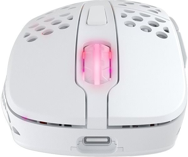 Herná myš XTRFY Gaming Mouse M4 Wireless RGB White Vlastnosti/technológia