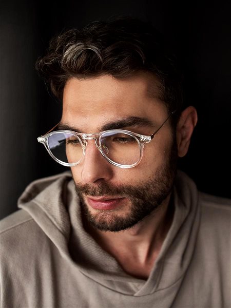 Brýle na počítač VeyRey Brýle blokující modré světlo oválné Ida čiré Lifestyle
