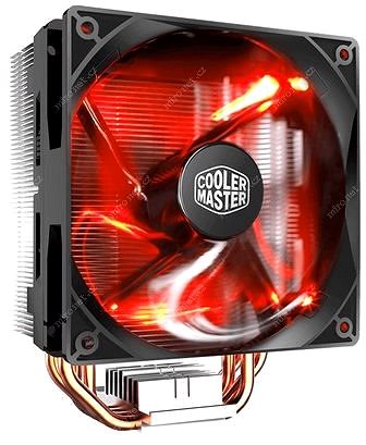 CPU-Kühler Cooler Master Hyper 212 LED Seitlicher Anblick