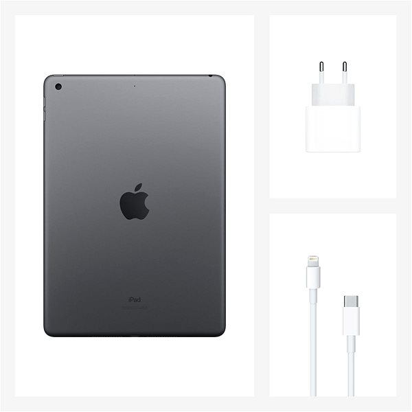 Tablet iPad 10.2 32 GB WiFi Asztroszürke 2020 DEMO Csomag tartalma