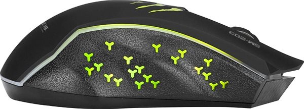 Gaming-Maus XTRIKE GM-203 BK Wired Mouse Seitlicher Anblick