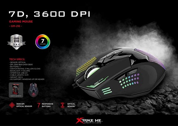 Gaming Mouse XTRIKE GM-216 Wired Mouse Lifestyle