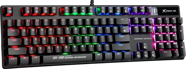 Gaming Keyboard XTRIKE GK-980 Wired Keyboard Lateral view