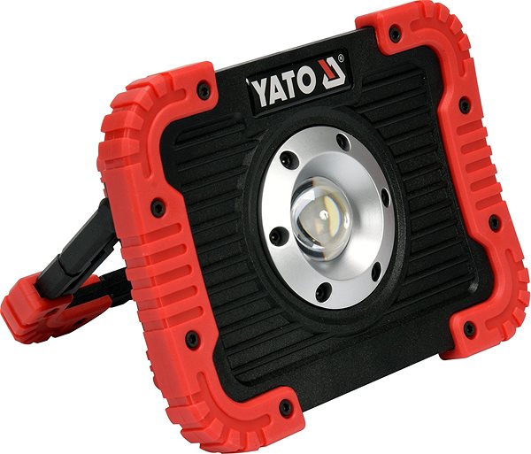LED világítás Yato COB LED 10W újratölthető lámpa és powerbank Oldalnézet