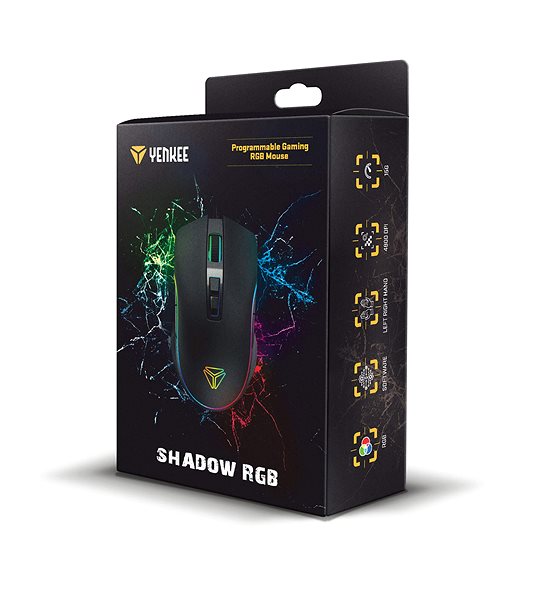 Herní myš YENKEE YMS 3027 RGB Shadow Obal/krabička