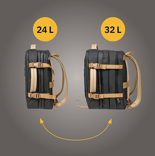 Laptop-Rucksack YENKEE YBB 1506 AIRGO Cabin size ...