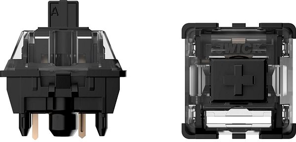 Mechanické spínače YENKEE YKA 01 40 Switches Ultimate Black 40 ks ...