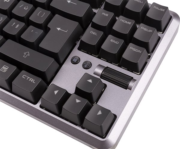 Herná klávesnica YENKEE YKB 3001US ZEROz – US Bočný pohľad