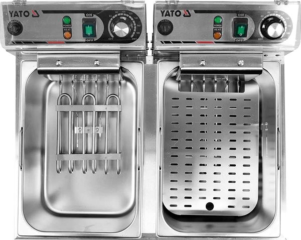 Deep Fryer YATO Double chamber fryer 2x5000W 2x17l ...