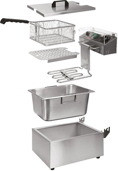 Deep Fryer YATO Single chamber fryer 3000W 10l ...