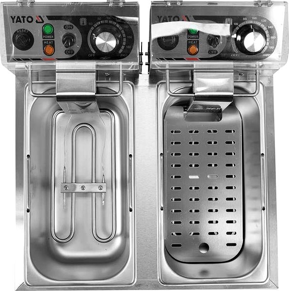 Deep Fryer YATO Double chamber fryer 2x2000W 2x6l ...
