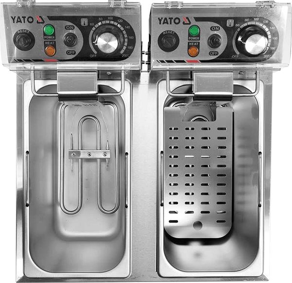 Deep Fryer YATO Double chamber fryer 2x2000W 2x8l ...