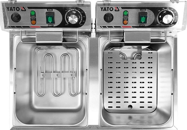Deep Fryer YATO Double chamber fryer 2x3300W 2x13l ...