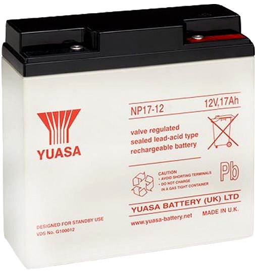 USV Batterie YUASA 12V 17Ah wartungsfreie Bleibatterie NP17-12 ...