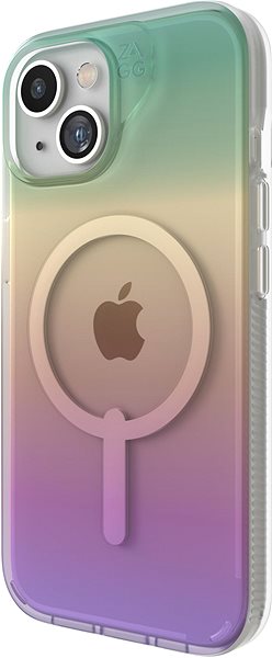 Telefon tok ZAGG Case Milan Snap Apple iPhone 15 Plus szivárványszínű tok ...