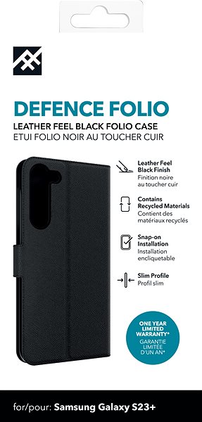 Puzdro na mobil ZAGG iFrogz Defence Folio puzdro pre Samsung Galaxy S23+ – čierne ...