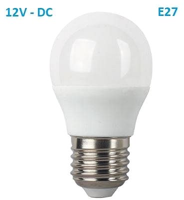 LED žiarovka SMD LED žiarovka matná Special Voltage Ball P45 5 W / 12 V-DC / E27 / 4 000 K / 450 Lm / 180° ...