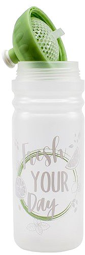 Trinkflasche GESUNDE FLASCHE Flasche Fresh 2in1 olivgrün 0,7 l ...