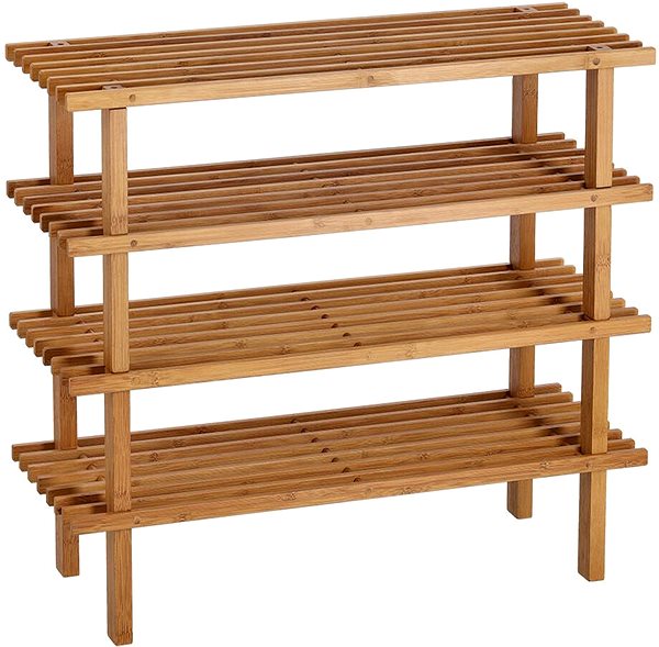 Shoe Rack Zeller Bamboo shoe rack 70 × 26 × 30 cm ...