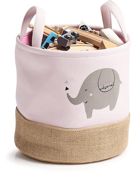 Úložný box ZELLER Dětský úložný box motiv slon, růžový 30 × 29 cm ...