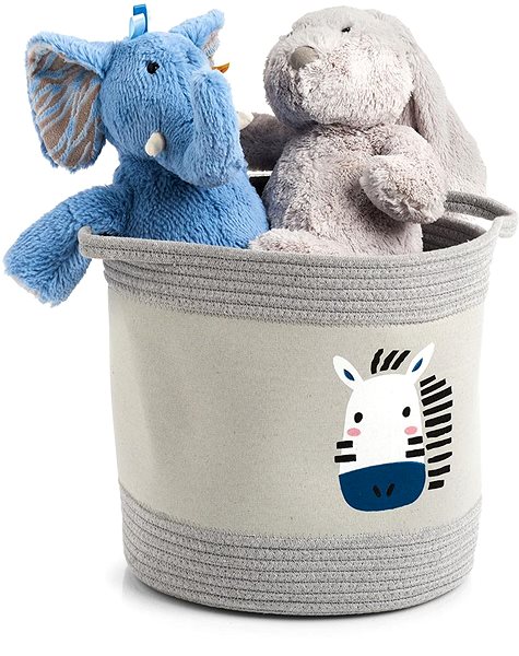 Úložný box ZELLER Dětský úložný box motiv zebra, bavlněný 30 × 30 cm ...
