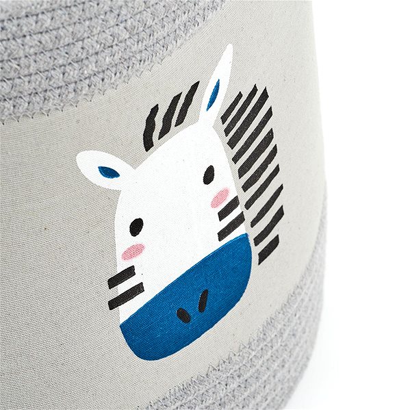 Úložný box ZELLER Dětský úložný box motiv zebra, bavlněný 30 × 30 cm ...