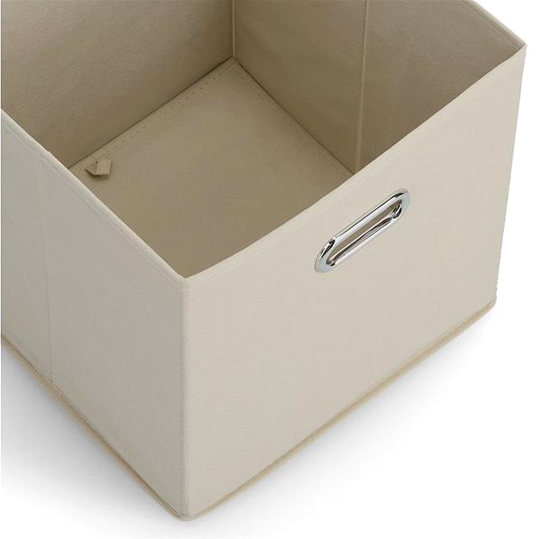 Úložný box Zeller Textilní úložný box, krémový ...