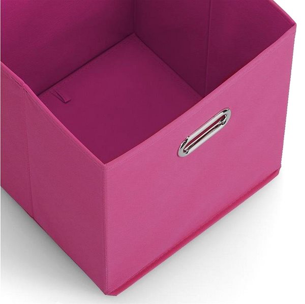 Úložný box Zeller Textilní úložný box, malinový ...