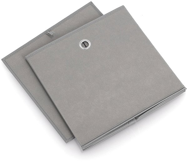 Aufbewahrungsbox Zeller Aufbewahrungsbox Vliess grau 28, × 28 × 28 cm ...