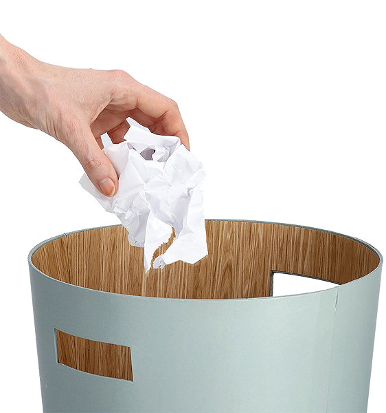 Rubbish Bin ZELLER Pressed paper basket 25 × 30 cm, green ...
