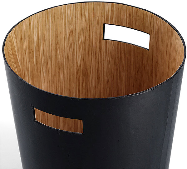 Rubbish Bin ZELLER Pressed paper basket 25 × 30 cm, black ...