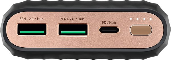 Power Bank Zendure X5 15000 mAh PD & Hub Portable Charger Black Connectivity (ports)