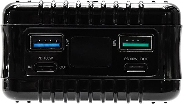 Power Bank Zendure SuperTank - 27000mAh 100W Crush-Proof Portable Charger (Black) Connectivity (ports)