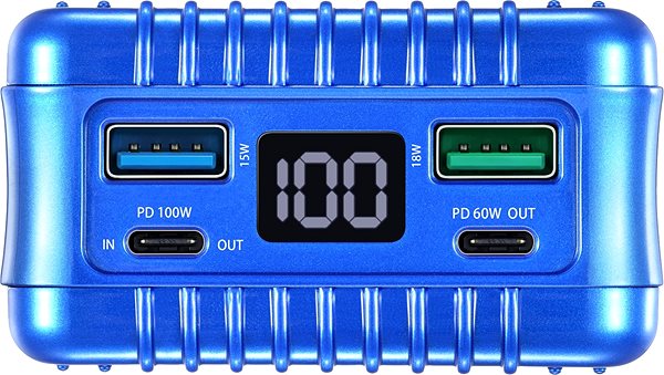 Powerbank Zendure SuperTank - 27000 mAh 100 Watt Crush-Proof Portable Charger (Blue) Anschlussmöglichkeiten (Ports)