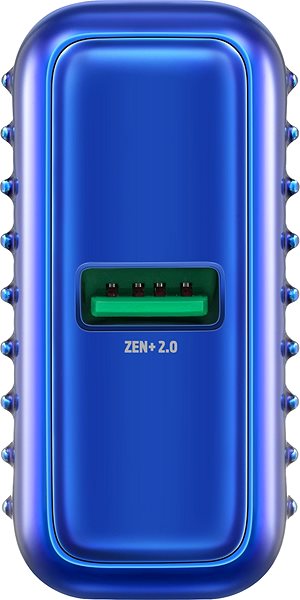 Power Bank Zendure SuperMini - 10000mAh Credit Card Sized Portable Charger with PD (Ombre Blue) Connectivity (ports)