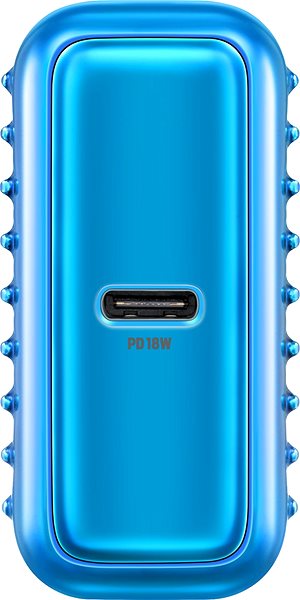 Power Bank Zendure SuperMini - 10000mAh Credit Card Sized Portable Charger with PD (Ombre Blue) Connectivity (ports)